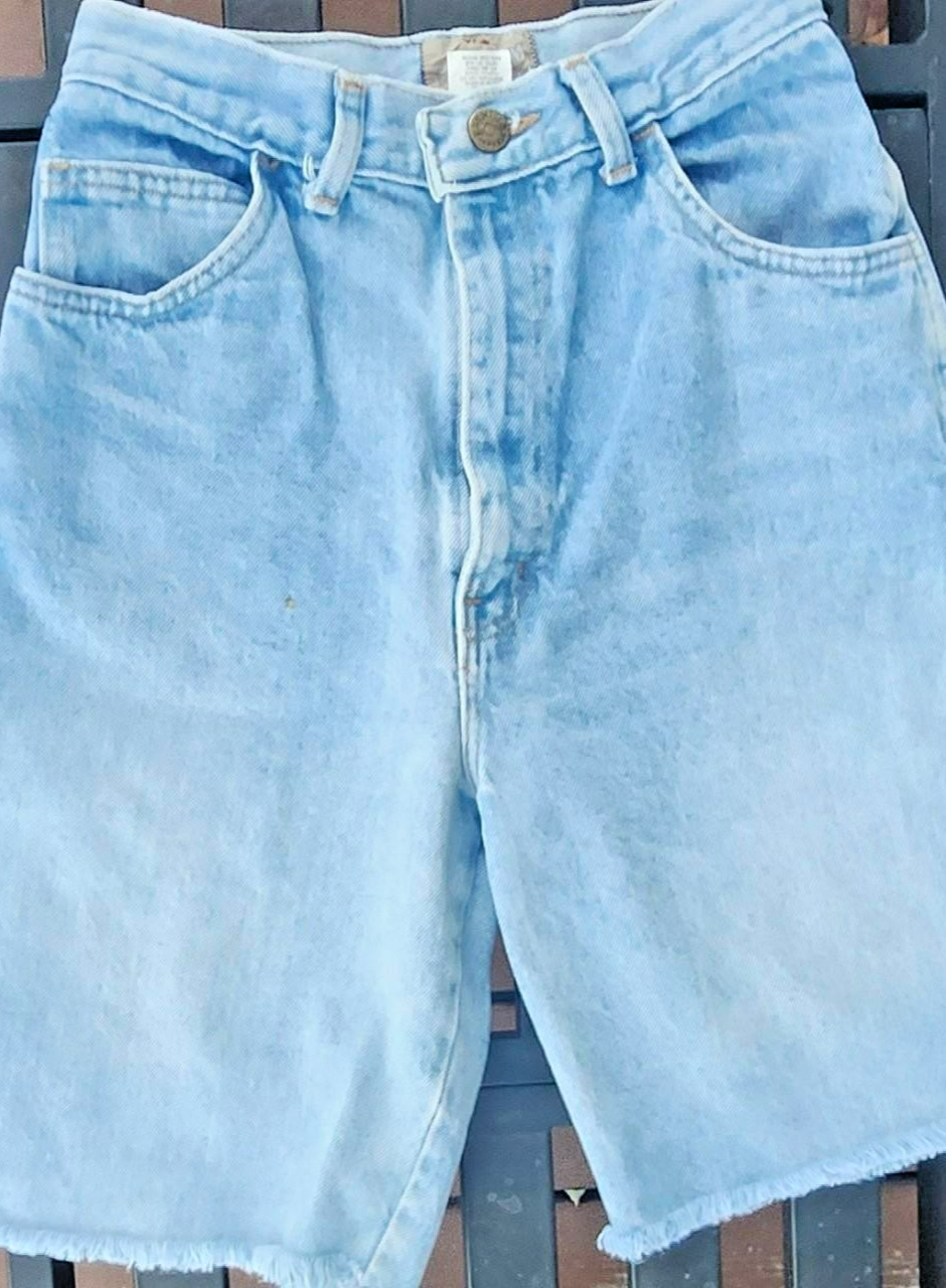 Vintage Denim Republic Jorts Womens 28 High Rise Bermuda Jean Shorts 1990s