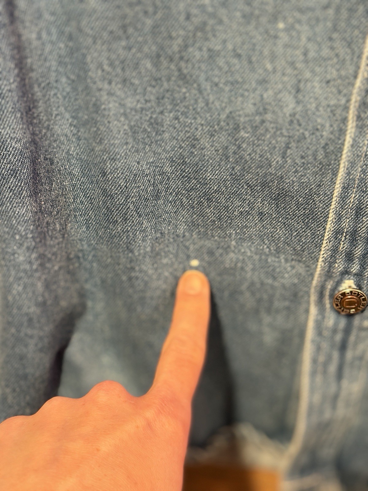 Vintage COTLER Denim Shacket Small Medium Wash Cotton Trucker Shirt Jacket