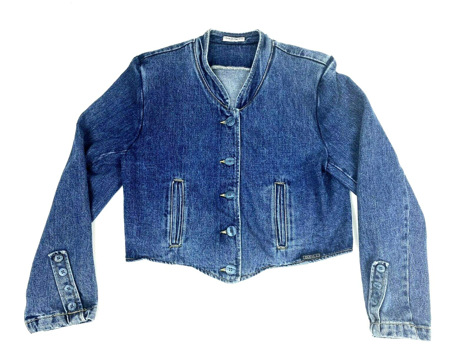 Vintage GUESS Georges Marciano Jean Denim Jacket 80s 90s USA! 🇺🇸 Size L