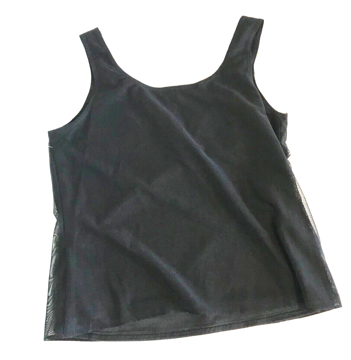 90s Y2K Tank Top Crop, 6 Blouse Shirt BlacK baby tee JR Nites by Caliendo, Bead