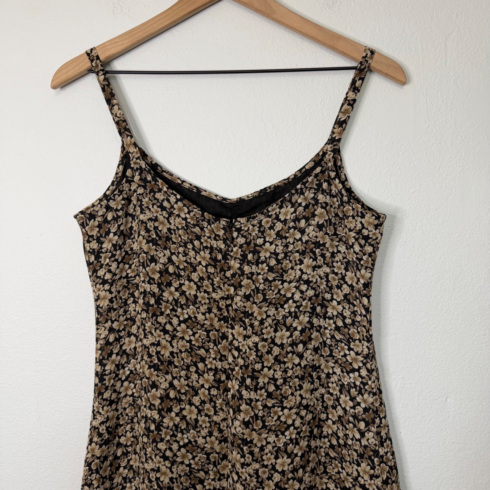 Vintage Y2K Old Navy – Strappy Dark Floral Mini Cami Slip Dress 00’s 90’s Vibes