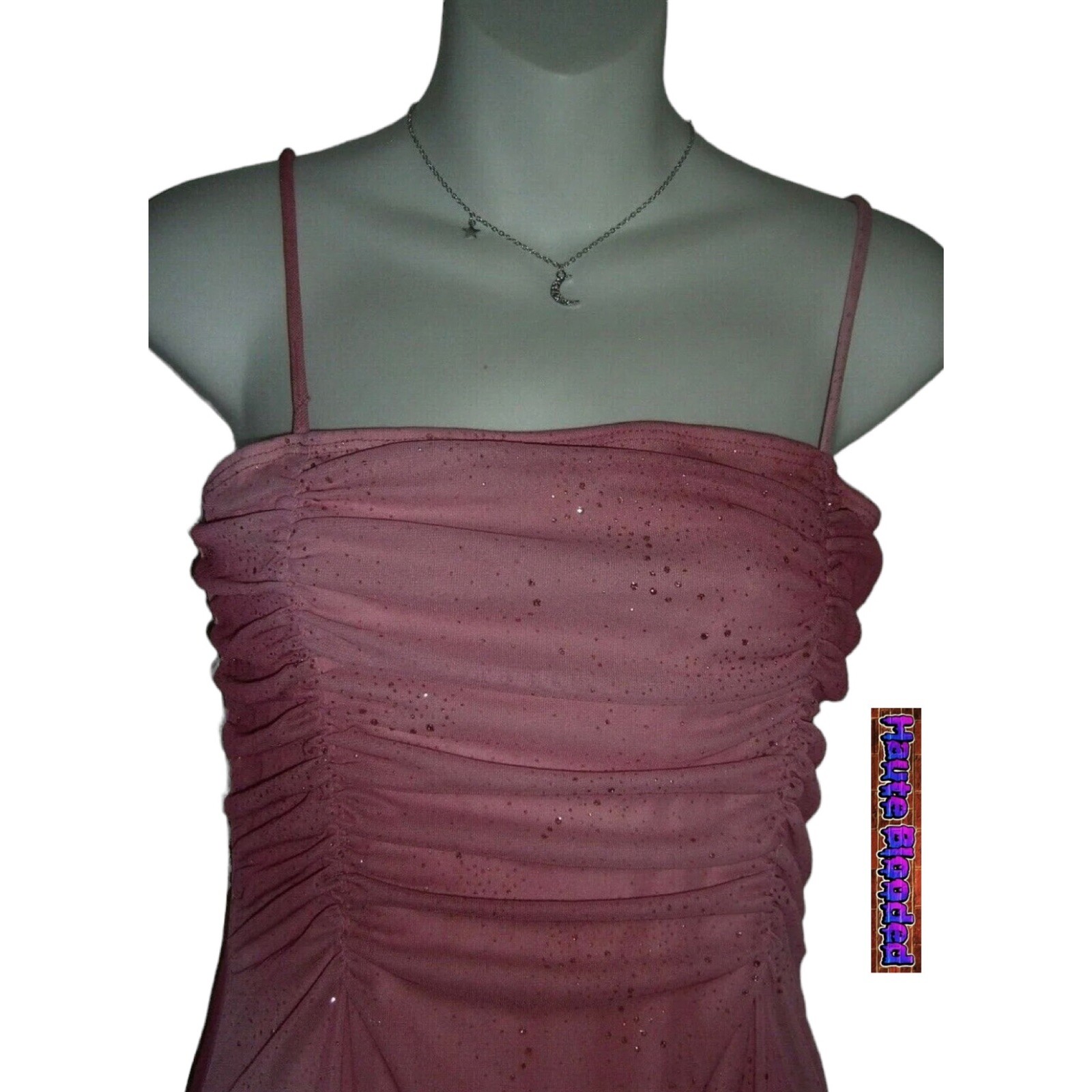 Taboo Dress Vtg 90s Pink Glitter Kawaii Fairy Barbie y2k Coquette Ballet Pixie