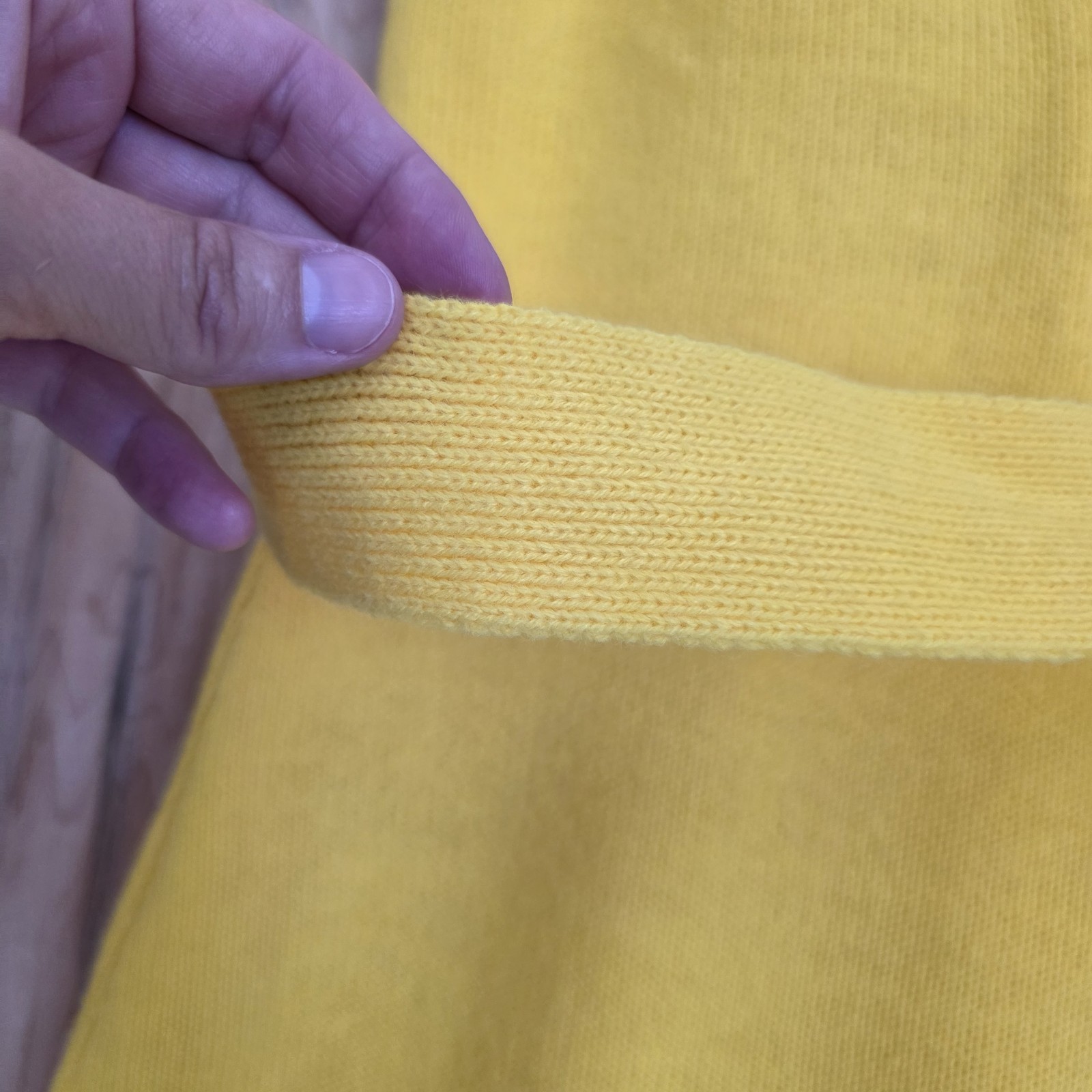 Alberic Beldoch Popper Vintage 60s Yellow Orlon Acrylic Belted Sweater Dress