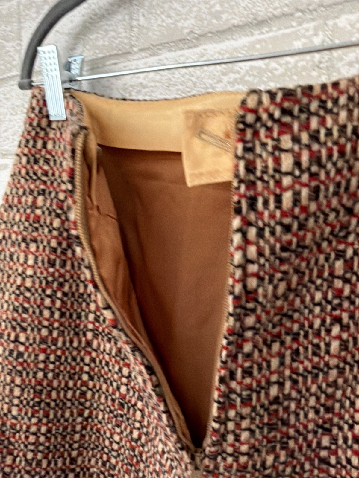 Vintage 50s 60s John Meyer of Norwich Tweed Midy Wool Skirt Size 12