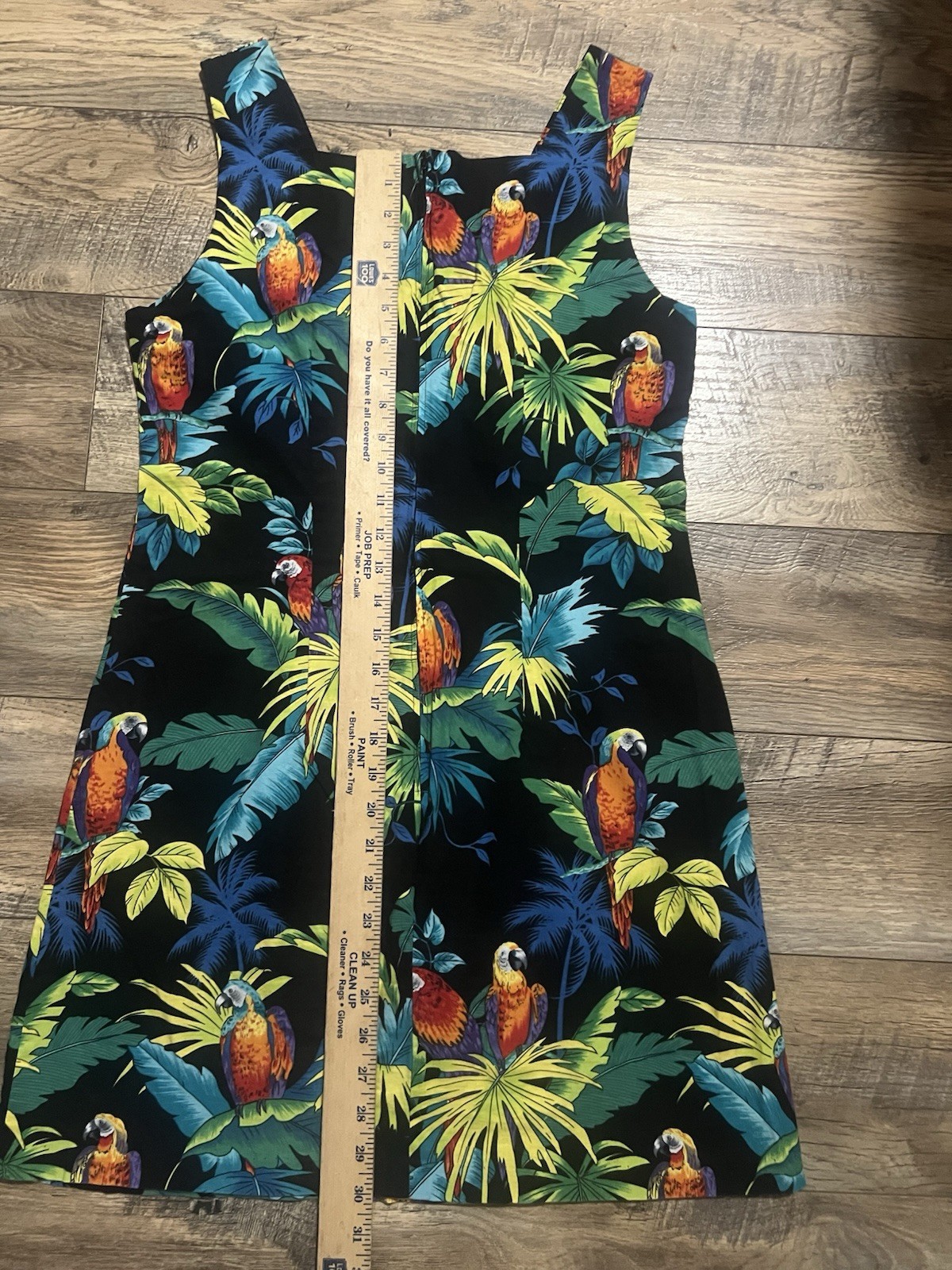 Vintage Shannon Marie Hawaiian Dress Women’s Size XL 14 Parrot Tropical Cruise