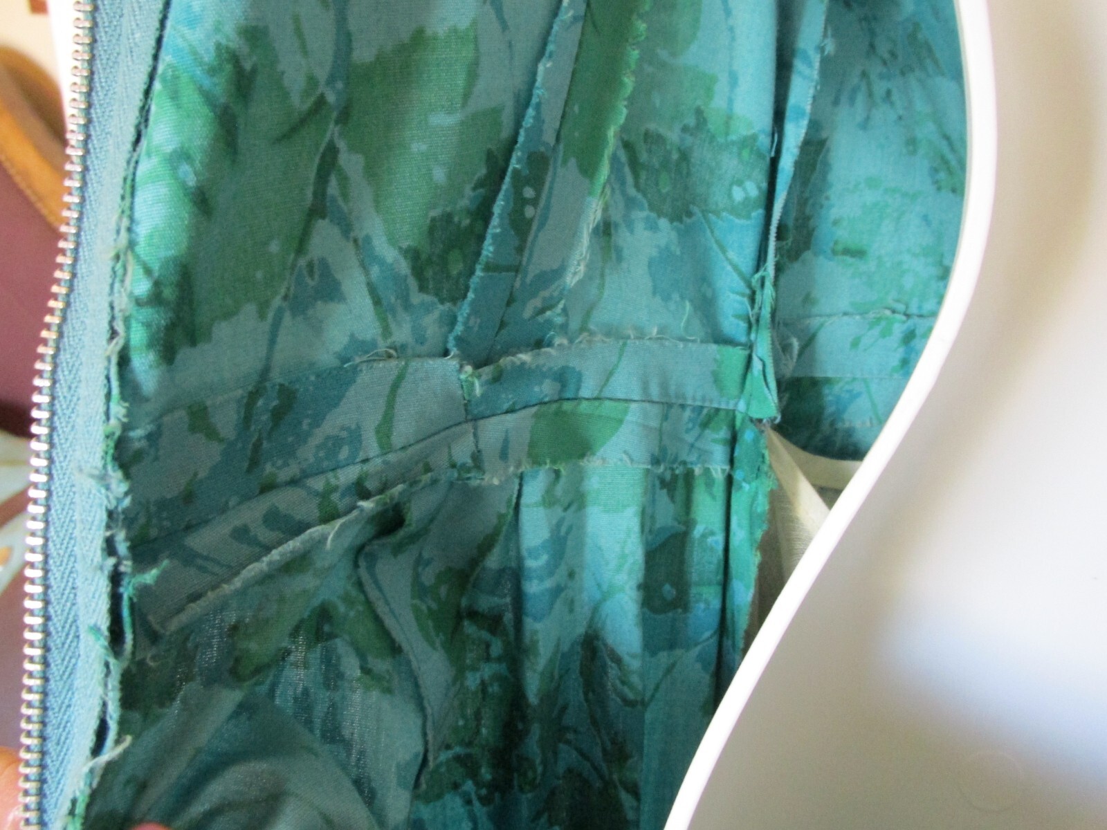 Vtg 50’s Cocktail Dress Jonny Herbert Original Turquoise Designer A Skirt Fitted