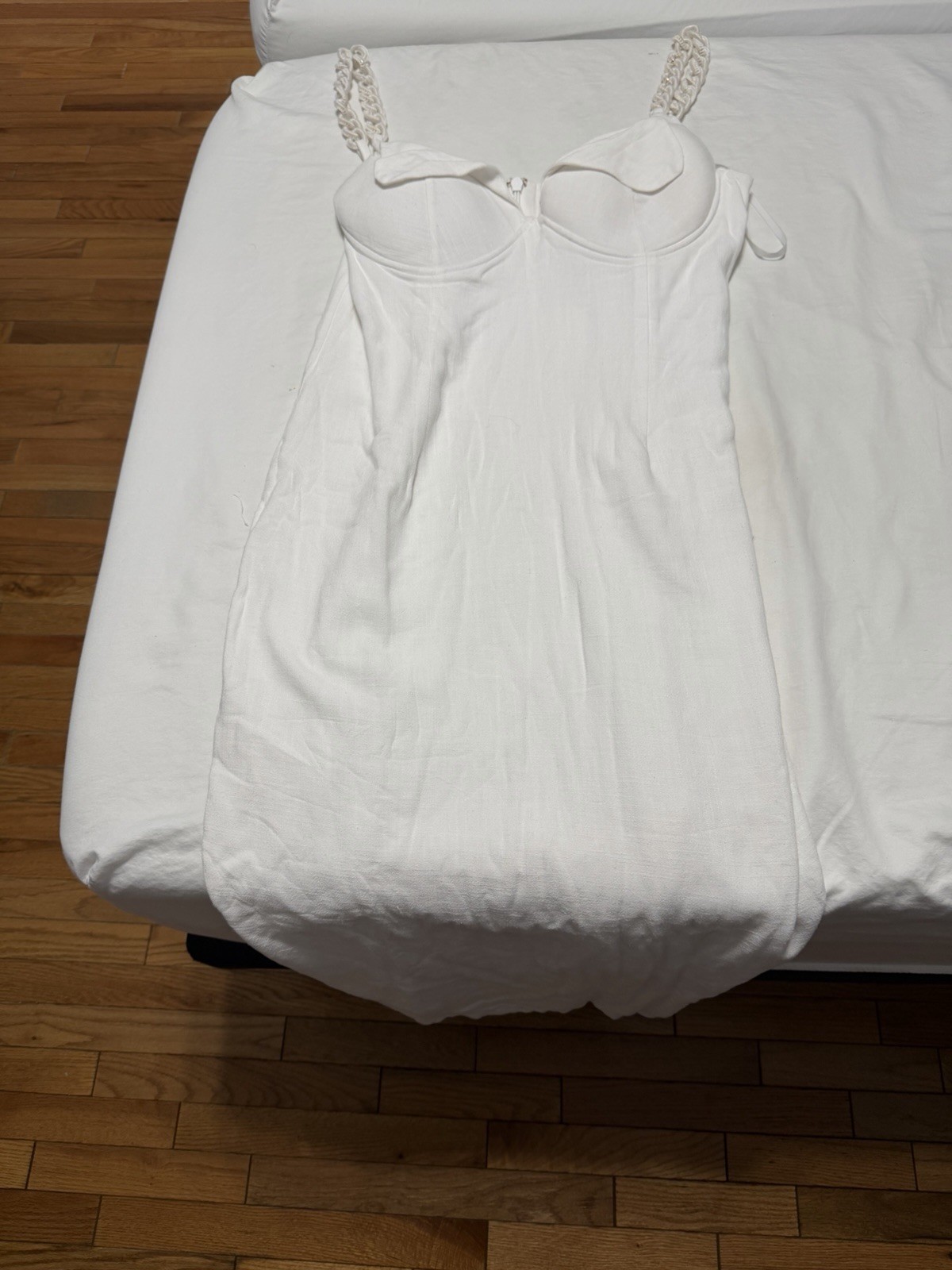 JLUX Label Women’s White linen dress size XL
