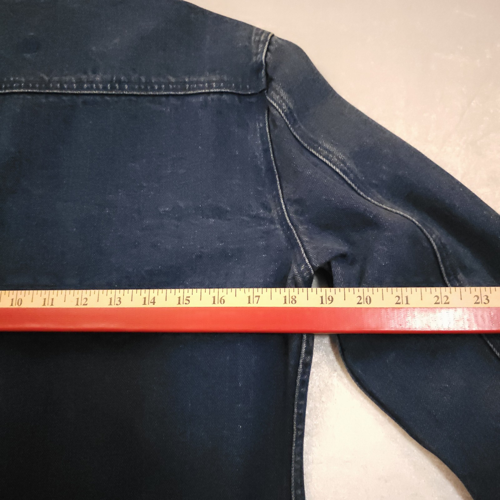 Vintage 90s Heritage Denim Rhinestone American Flag Jacket Christine Alexander S