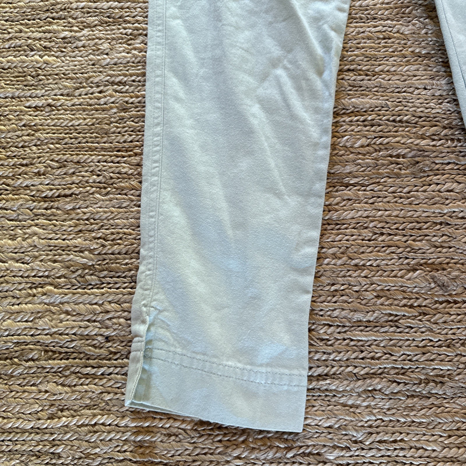 NWT vintage GENE Ewing BIS BIS mint green cotton elastic waist pant size P