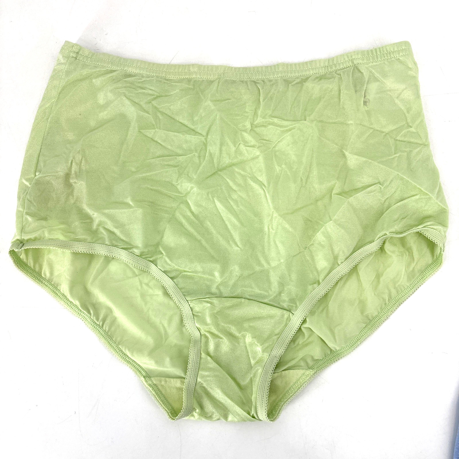 Vintage Vanity Fair Satin Brief Panties LOT Size 6 Purple Green Blue Shiny Gloss