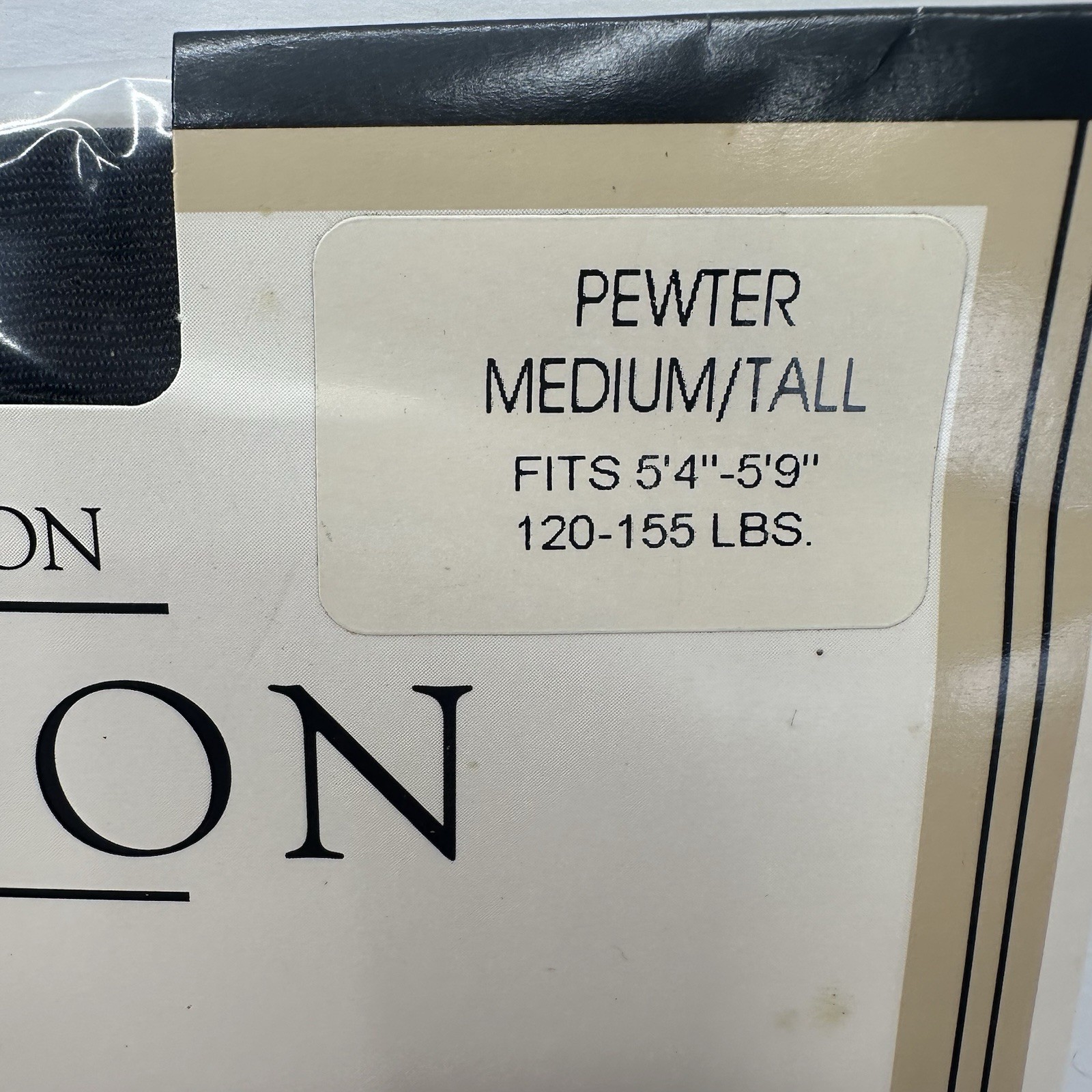 Kathie Lee Control Top Pantyhose Pewter Medium Tall Limited Edition Fashion