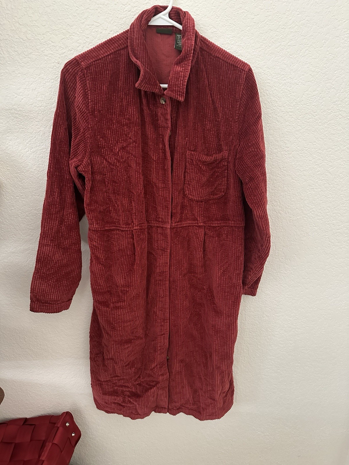 Vtg L L Bean Courdory Women’s 14 Reg Dress Cranberry Color Soft