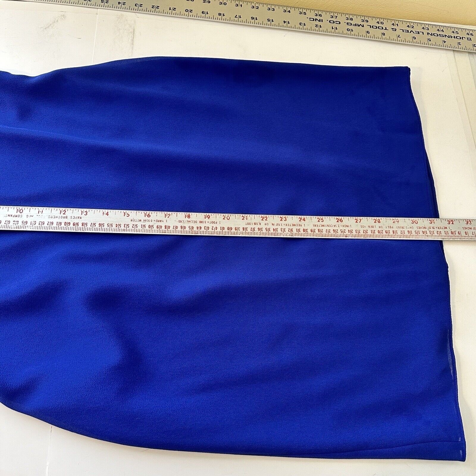 Vintage 90’s Onyx Nite Royal Blue Formal Mini Dress 8 Medium Rhinestone Evening