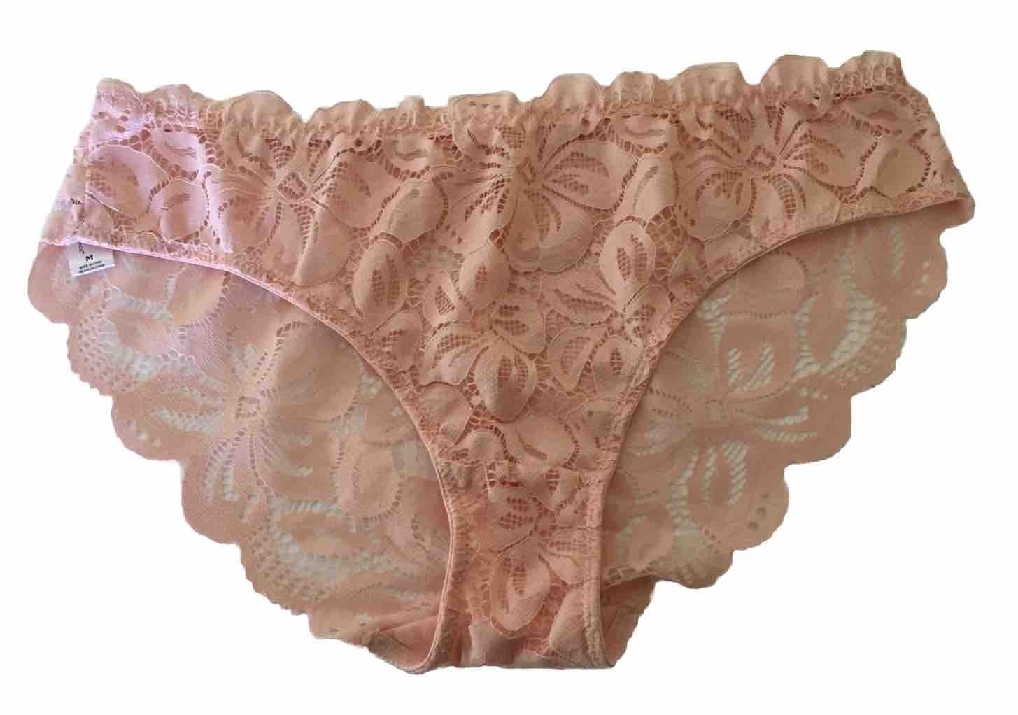 VTG ~ MARILYN MONROE ~ 4 pairs of all Lace Bikini Panties Size M Nylon Blend