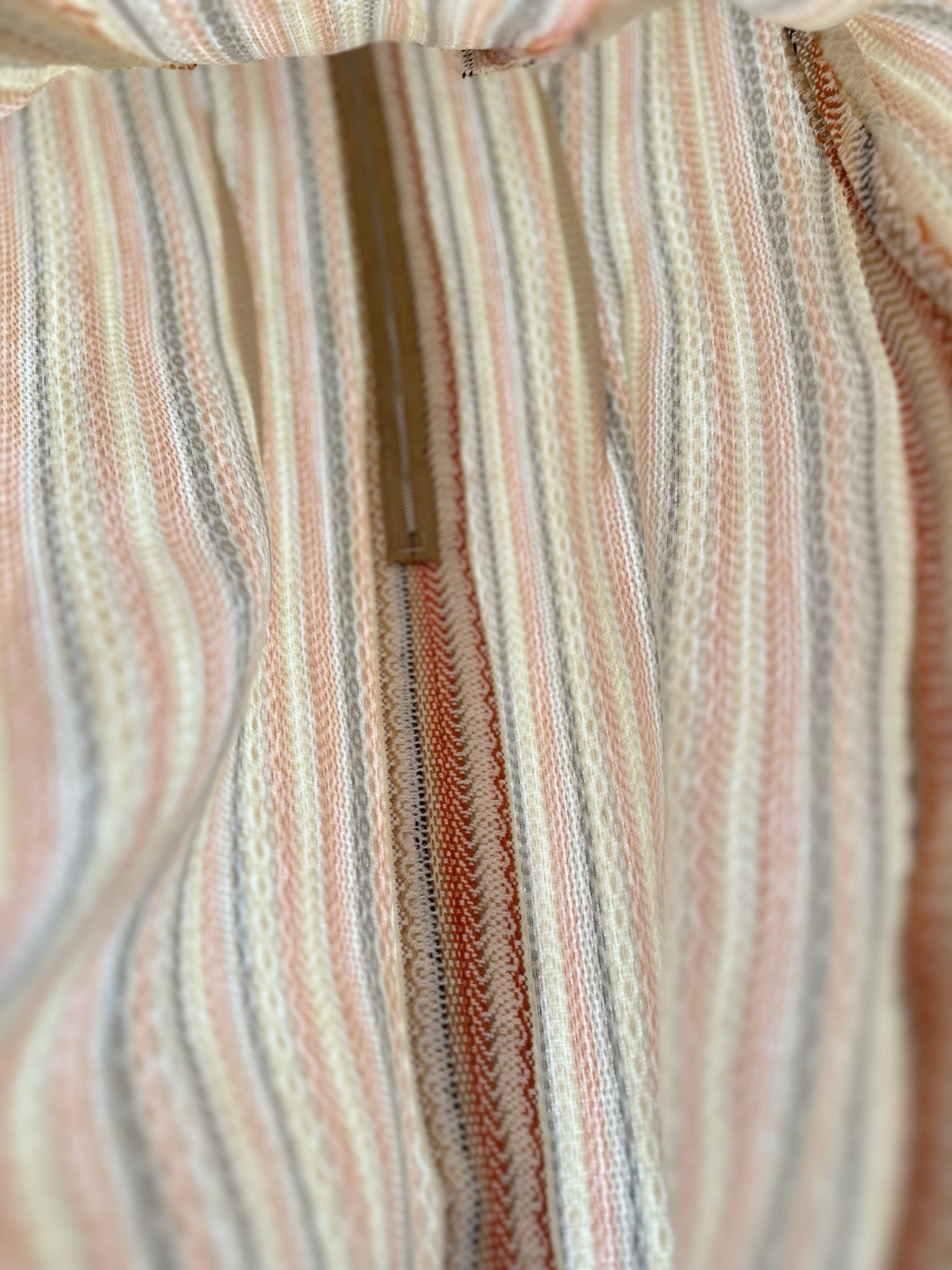 Tailor Mitsui Shift Dress S M BeigeOrange Striped Vintage 60s 70s 80s Women Girl