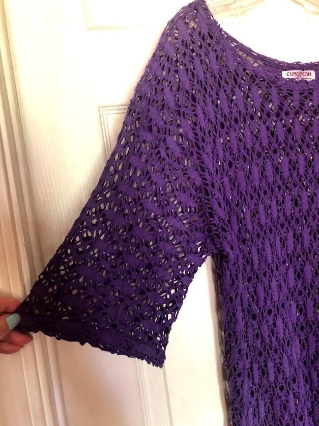 VTG European Concepts Women’s Junior’s Shirt Open Weave All Seasons