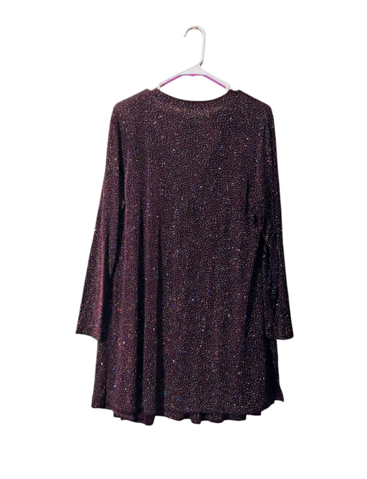 Vintage Rabbit Designs Sleeveless Mini Dress & Jacket Purple Sparkles Shimmer