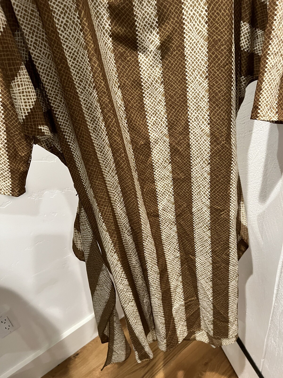 Vintage Warren Z 1980s Dress Blouse Flowy Knee Length Shoulder Pads