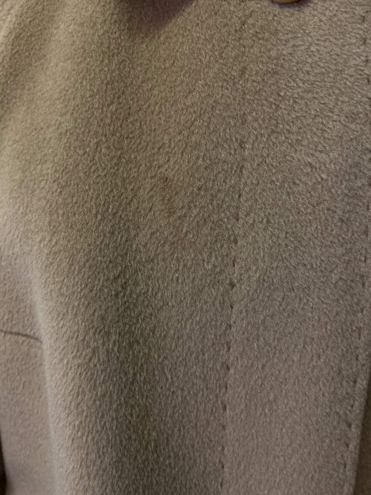 Women’s 80’s Vintage Classic Camel hued coat in wool and cashmere | Size EU 38
