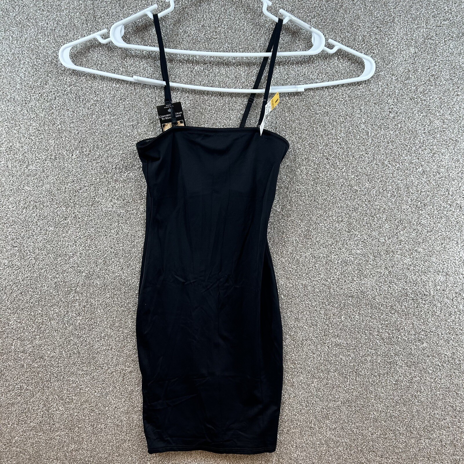 Vassarette Women’s Black Slip Dress Nylon/Spandex Size M
