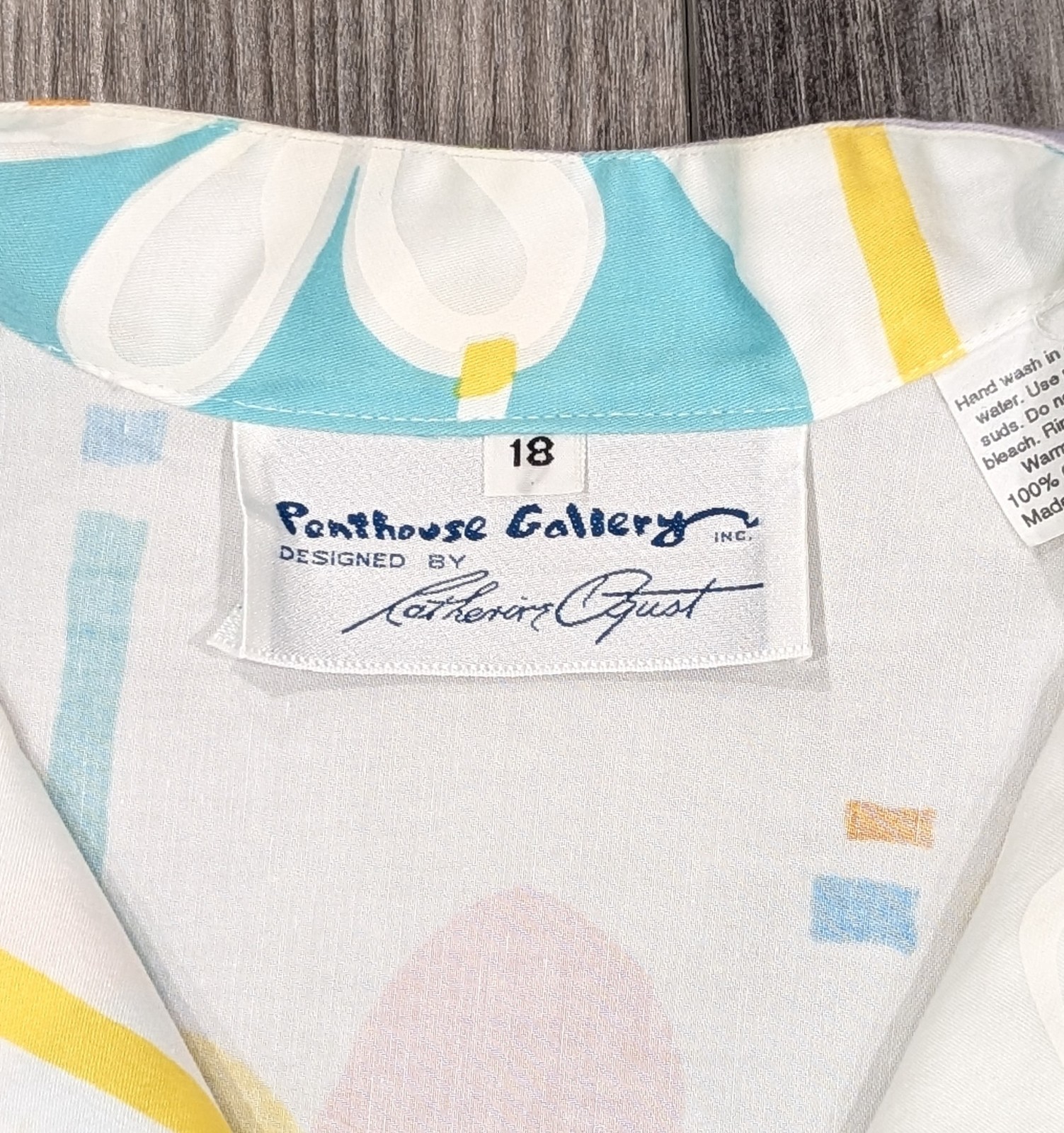 The Forever Dress Catherine Ogust Penthouse Gallery Tunic Caftan Burma Sz 18-XL