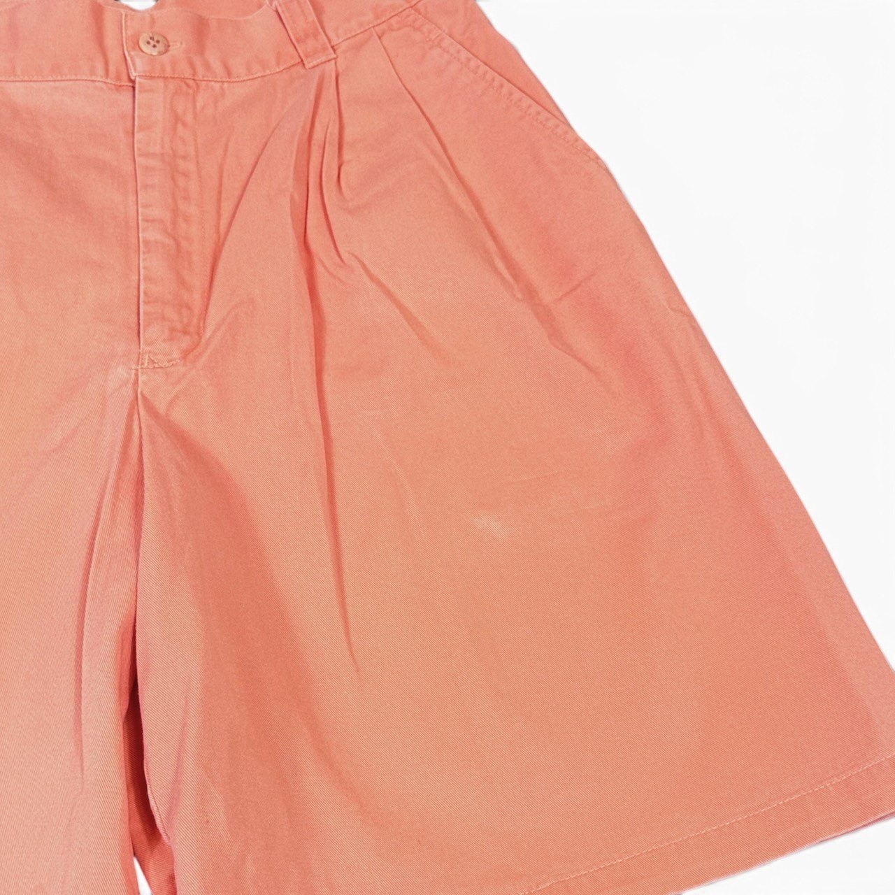 Vintage Ralph Lauren Country Coral Shorts Women 12 Pleated High Waist 90s USA