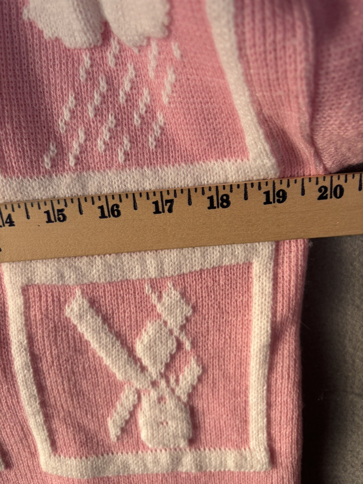 Vintage 80’s Adele Knitwear Sweater Women’s M/L Pink USA 3392