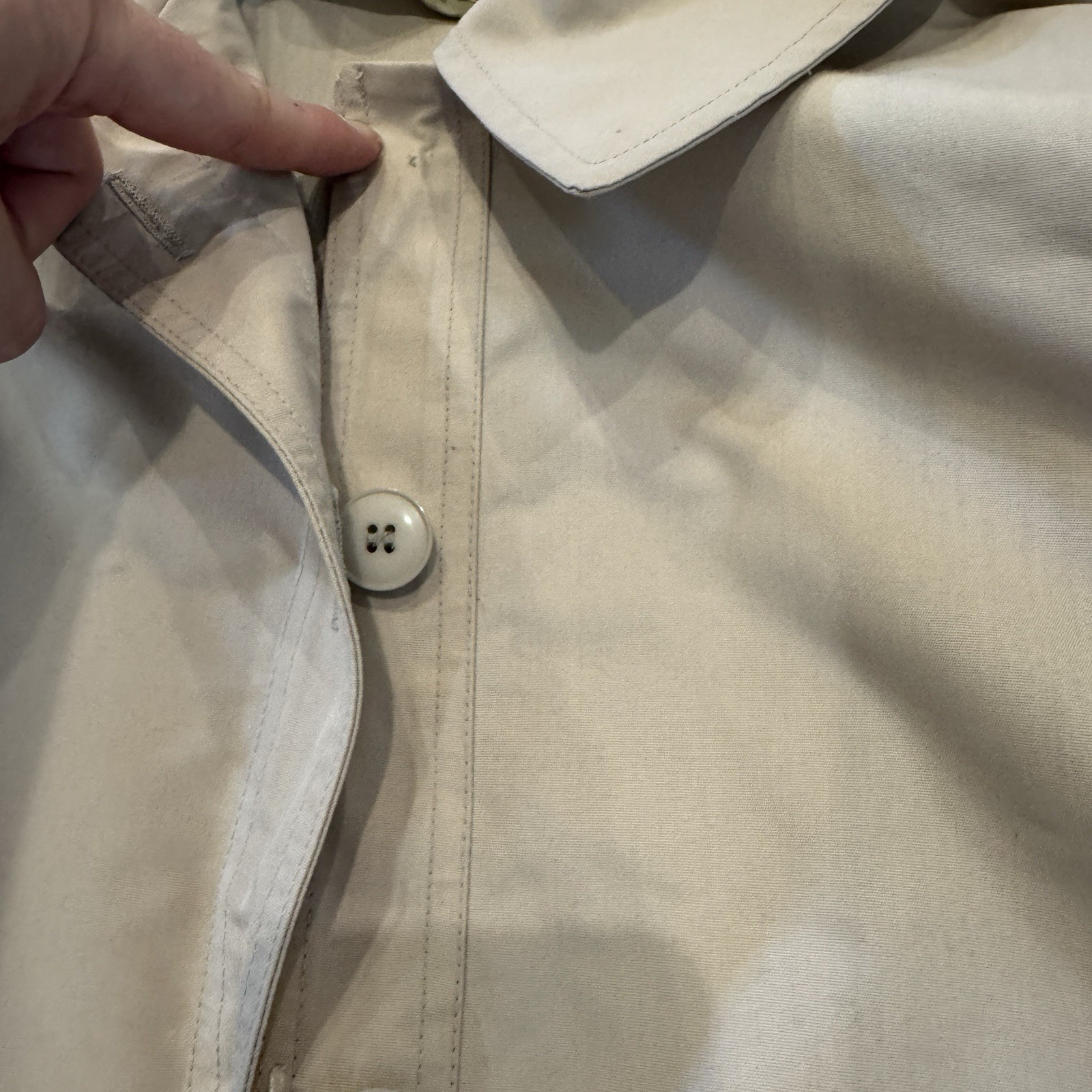 Vintage 70s London Fog Weatherwear Trench coat Jacket 14 Drawstring Lightweight