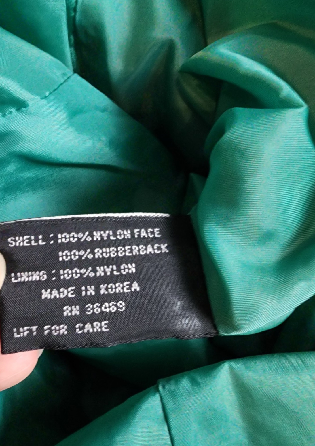 Vintage 70s 80s Green Raincoat Trench Belt Water Resistant Shoulder Pads Size M