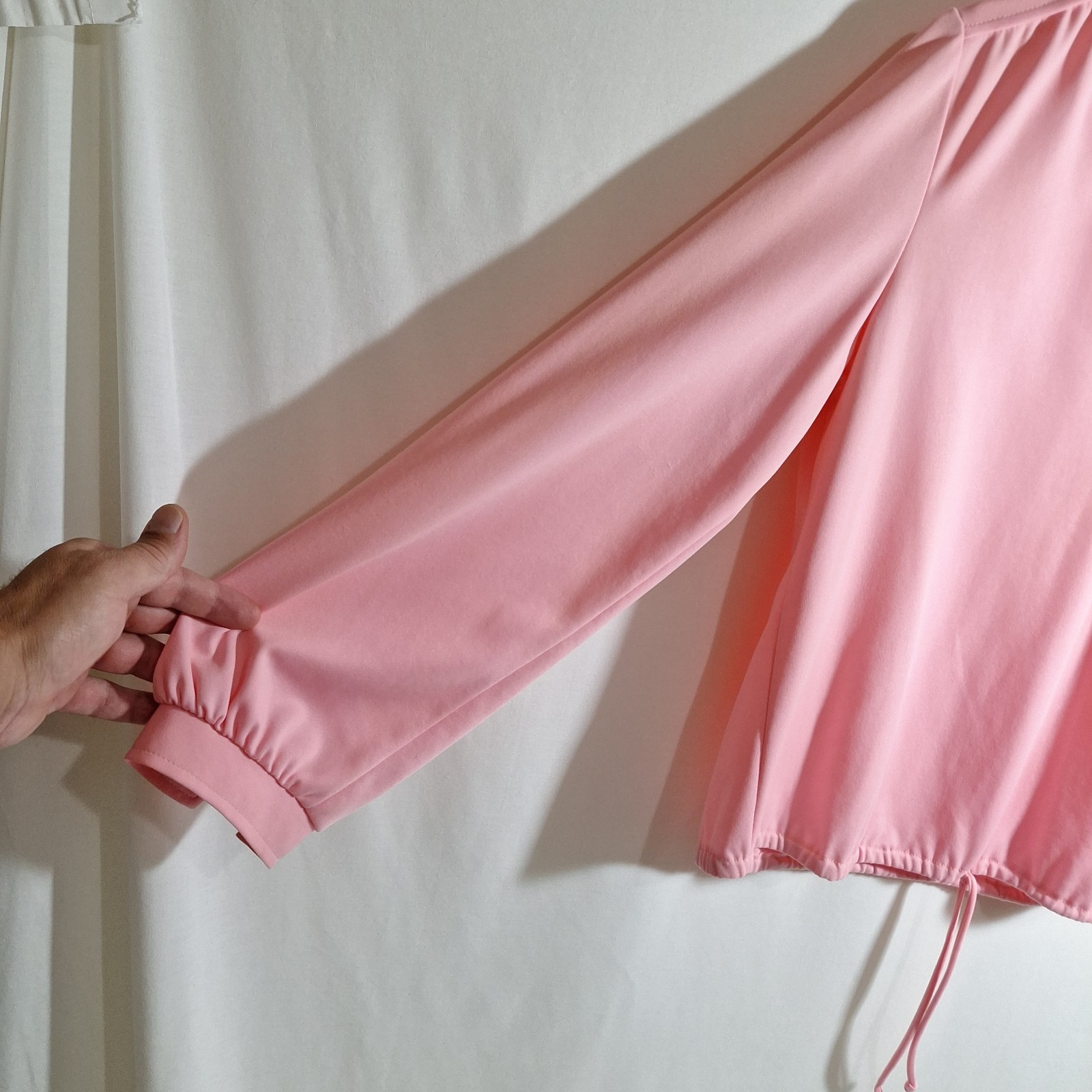Vintage Graff Californiawear Pink Drawstring Blouse M/L