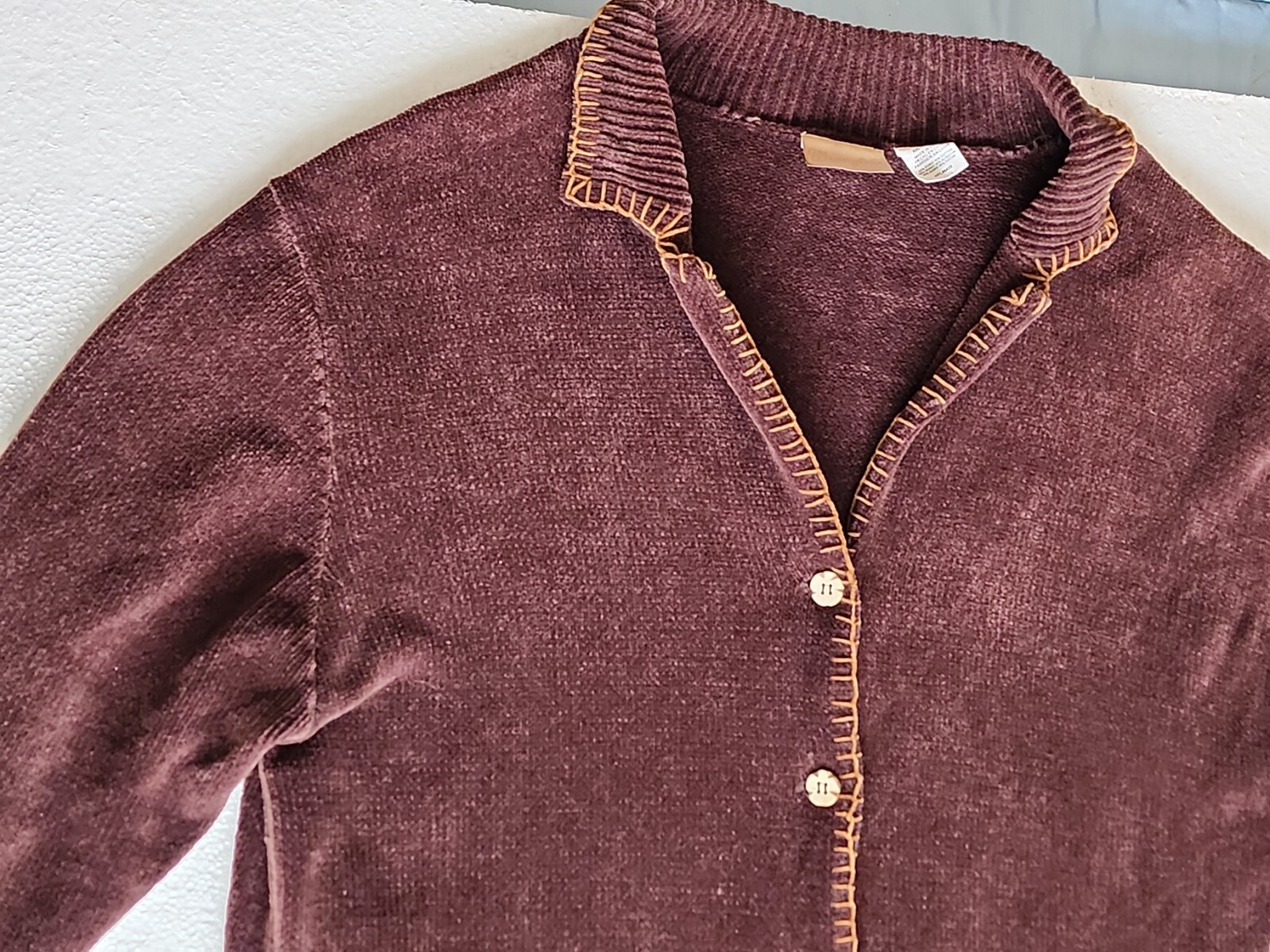VTG Chenille Cardigan Wrangler Western Women Sz2XL BIG&TALL jacket coat sweater