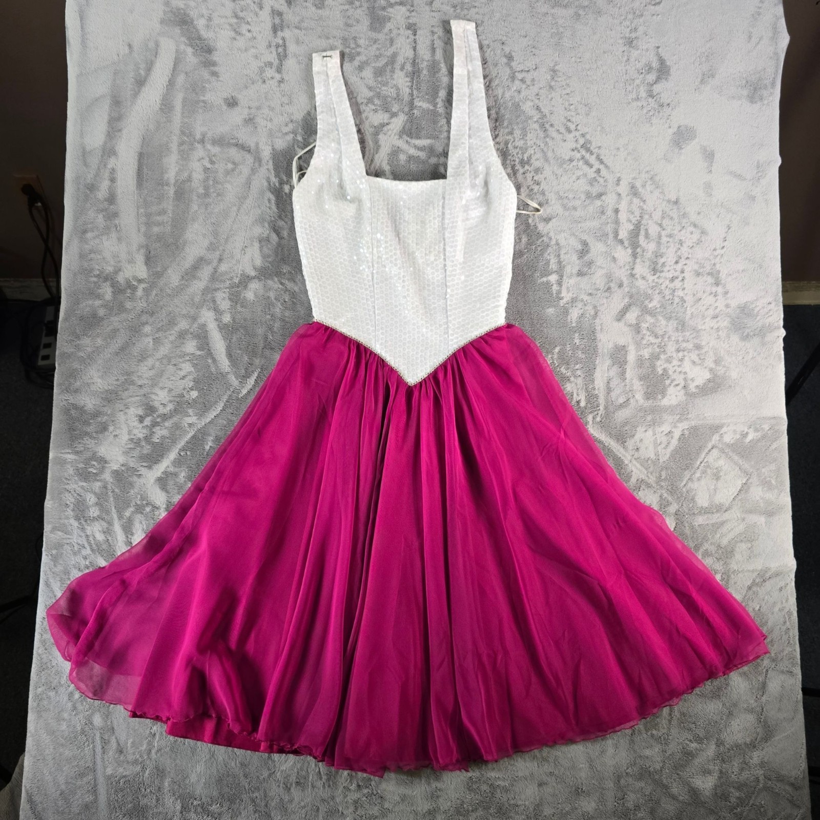 Vintage 1980s Rivar’s Sequined Halter Performance/Party Dress (Junior’s Small)