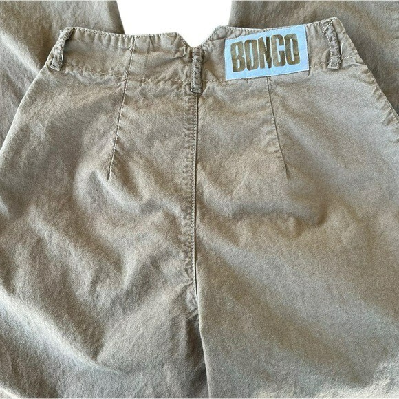 VTG 80s 90s BONGO High Waist Pleated Mom Pants Tapered Sz 7 USA Parachute Style