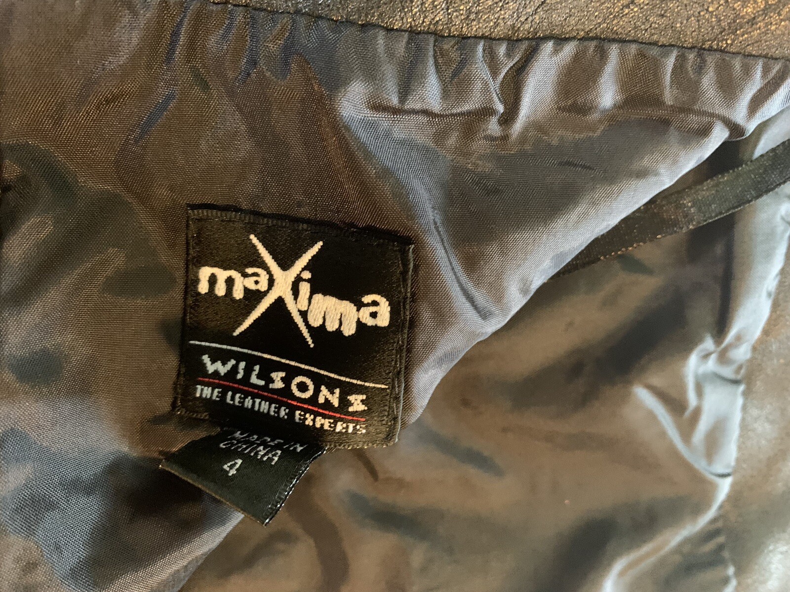 Vintage 80s 90s Wilson’s Black Leather Mini Skirt Metal Biker Grunge Rocker Club
