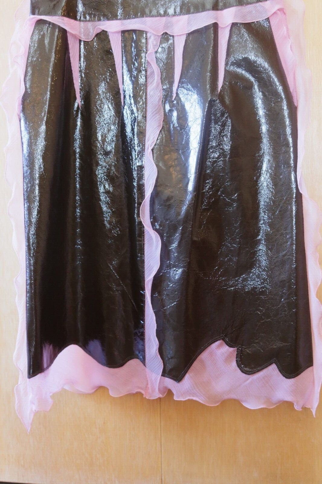 RARE Never Worn S/S 2000 Vintage Fendi by Karl Lagerfeld Patent Leather Suit 38