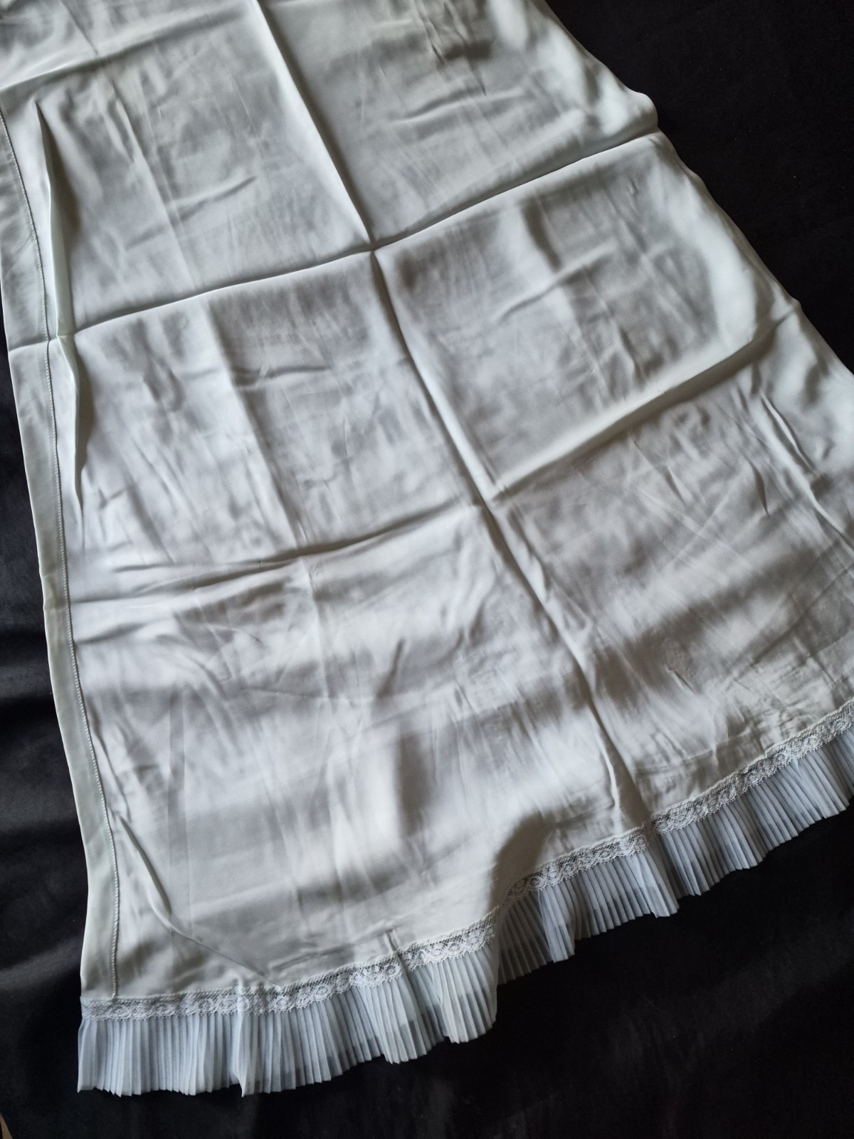 Vintage NWOT Blue Rayon Carillon Full Slip Size 34