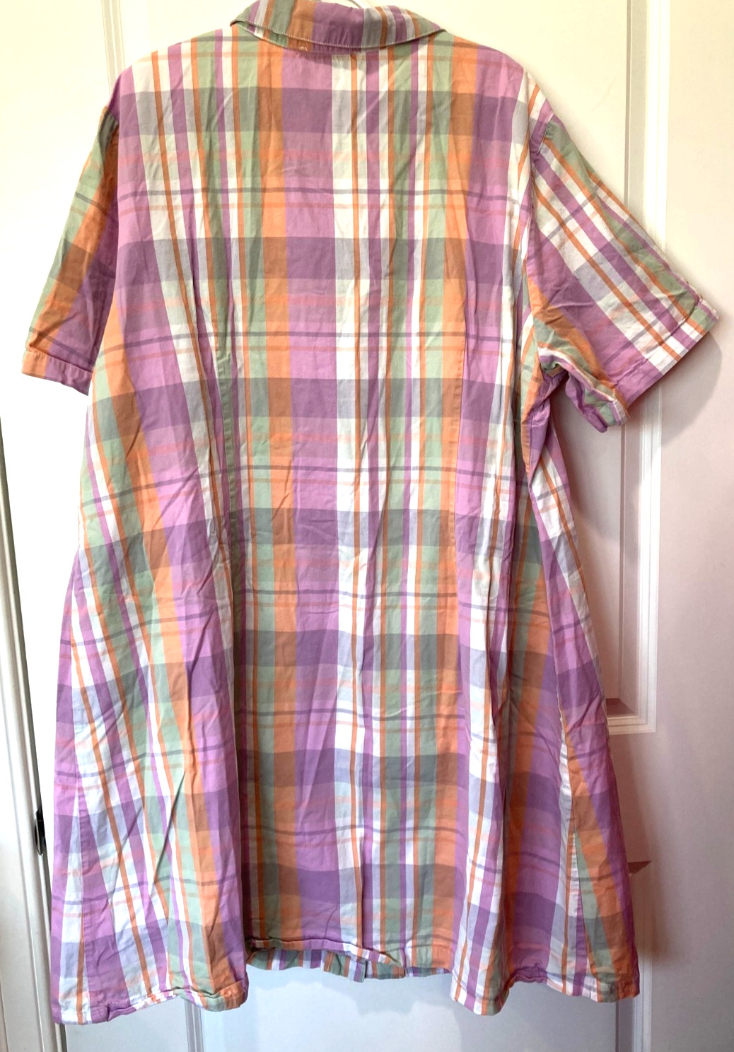 Vintage Ellen Orton 3X Housecoat Duster Button Front Lounger Vermont Grannycore