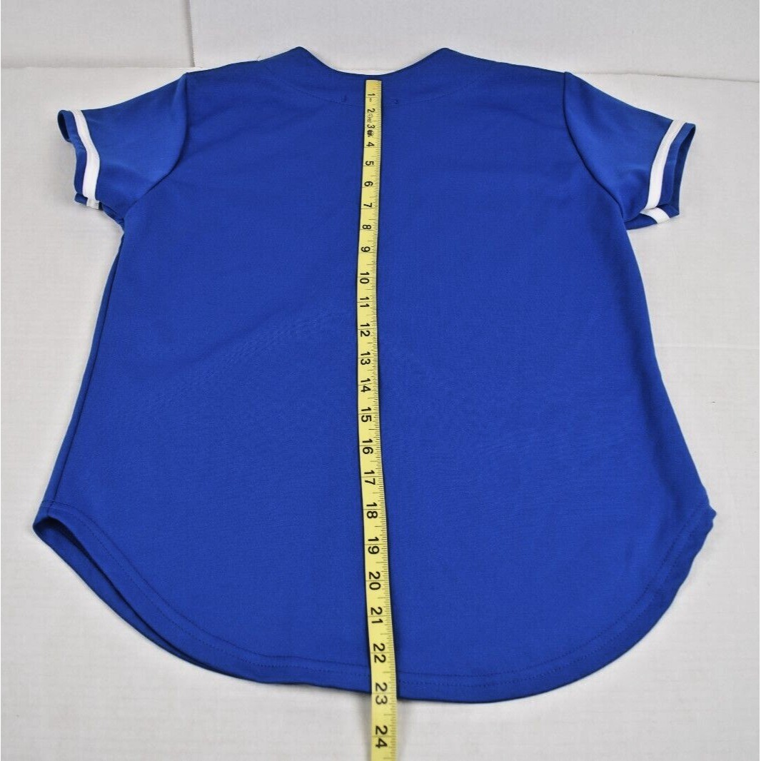 Vintage Jersey Shirt Size M 80s Top Pro USA Vibrant Blue White Trim Made USA