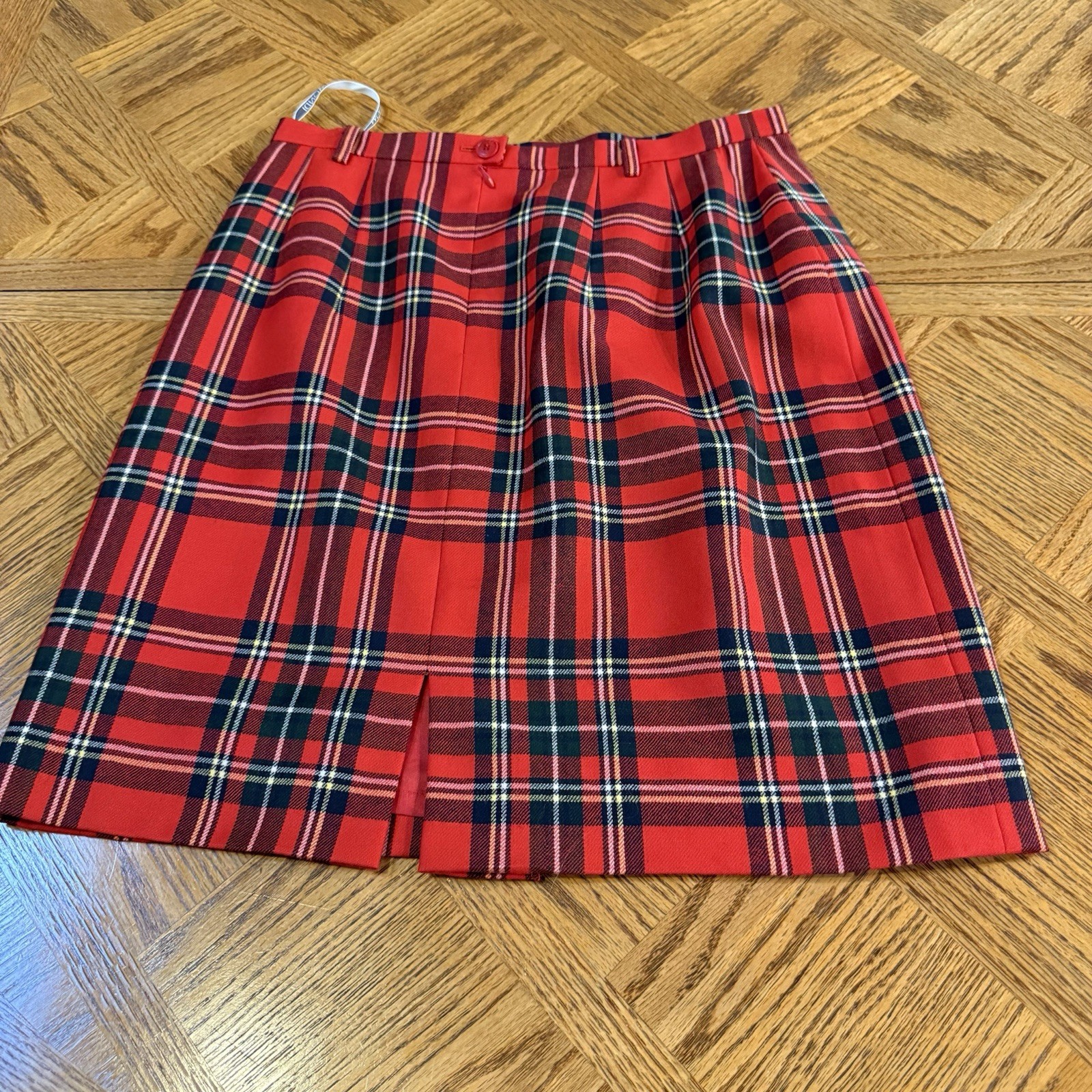 Vintage 80’s Mondi Red Tartan Set Long Blazer Size 38 Skirt Sz 40 Punk Academia