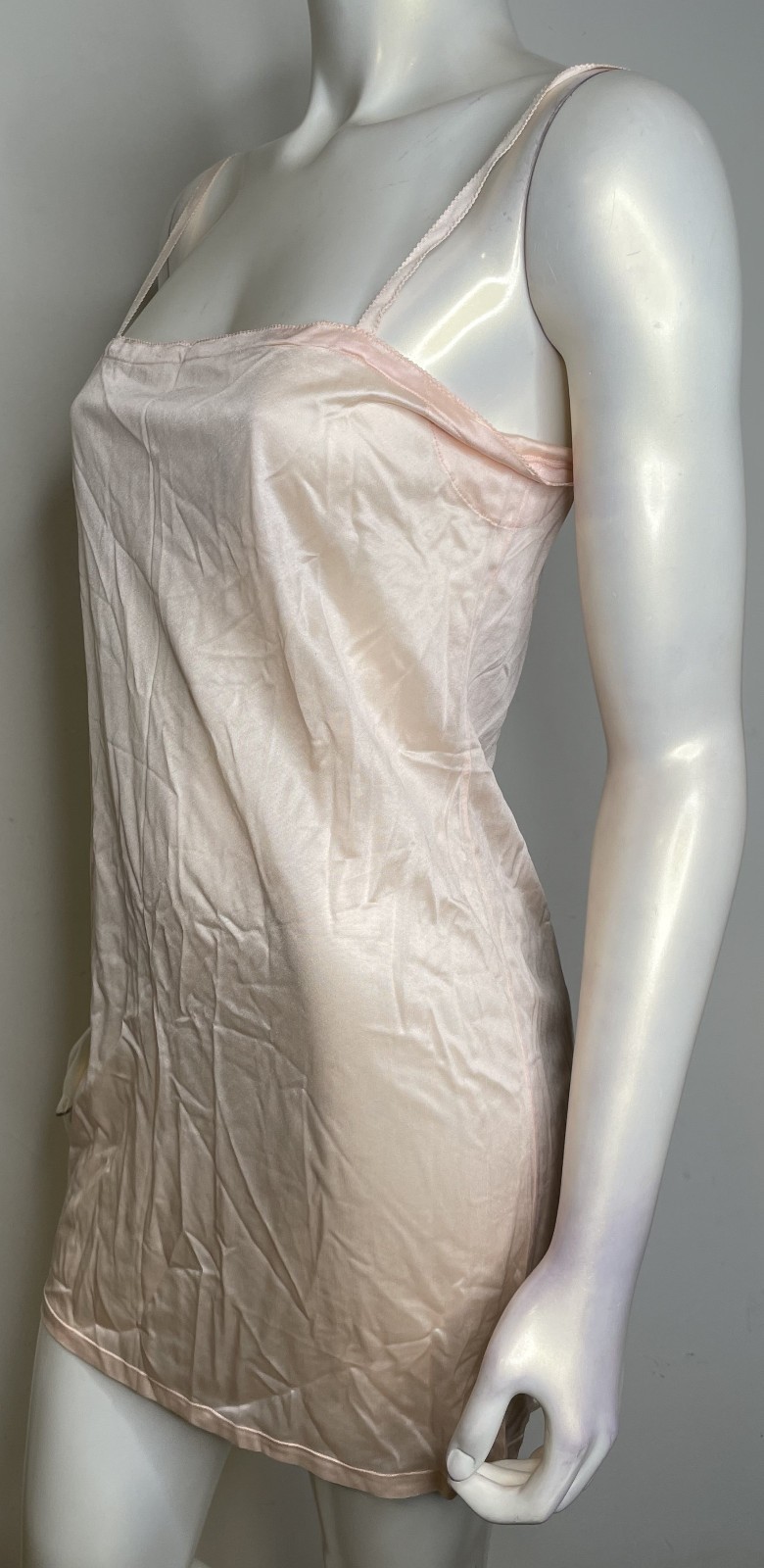 Vintage 20s 30s Pink Short Full Slip 38 Best & Co