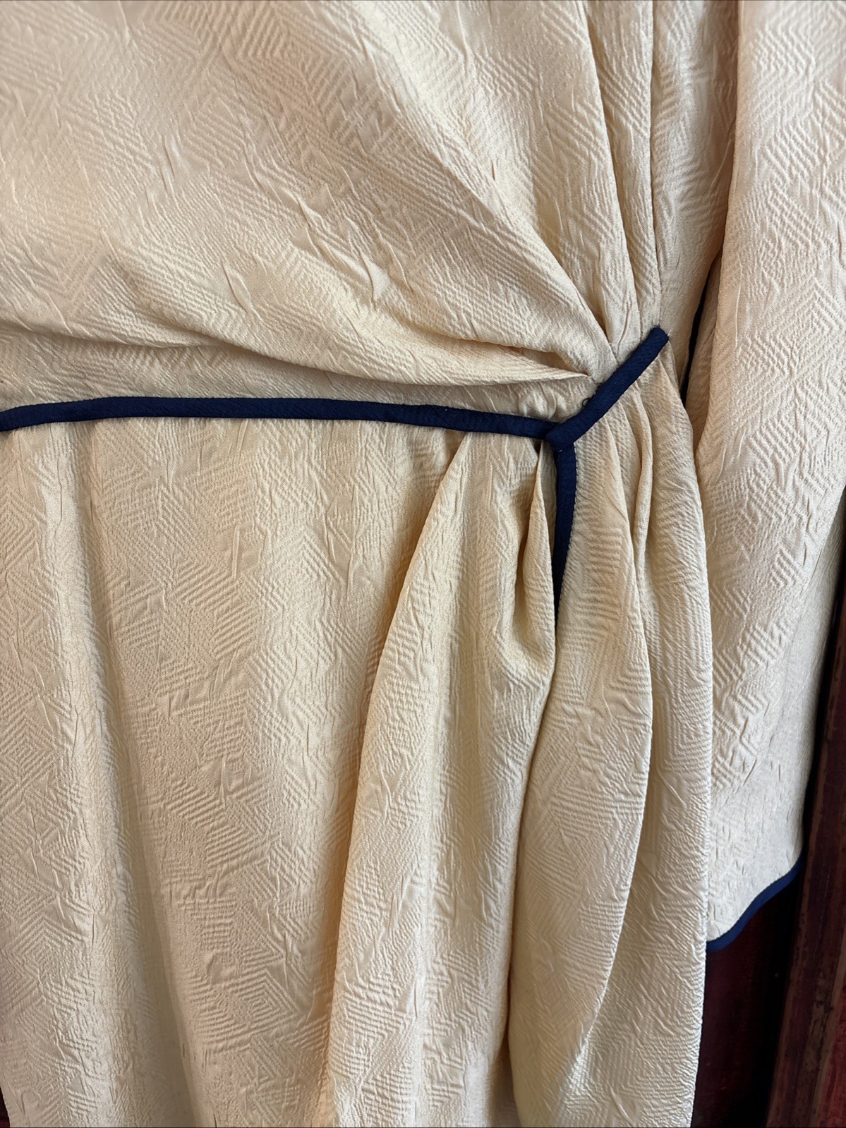 Stanley Platos Martin Ross Dress Vintage Yellow with Navy Piping Long Sleeve