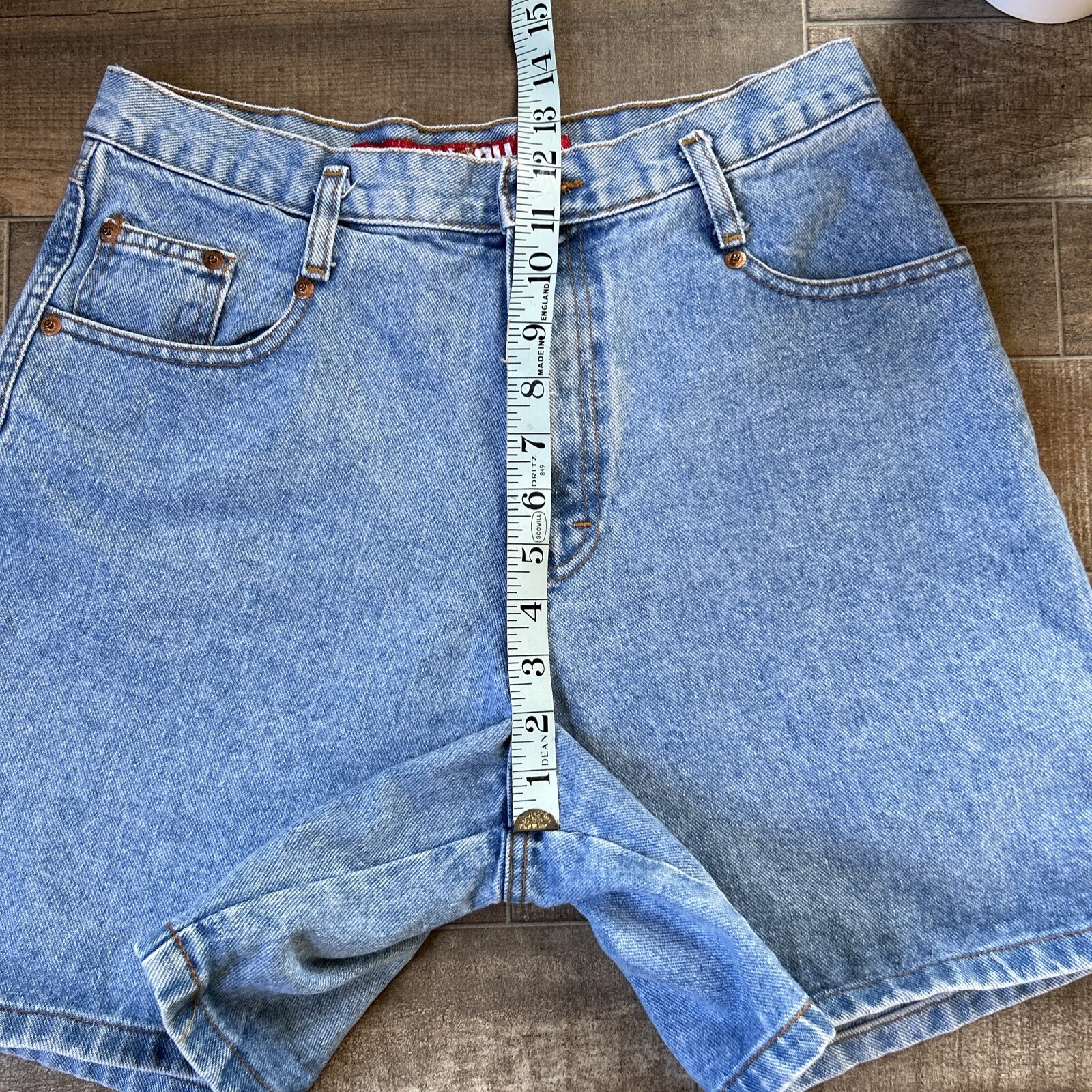 Vintage JOU JOU 90s BLUE JEANS DENIM SHORTS HI-WAIST CUTE!! Mom￼ Jean 11/12