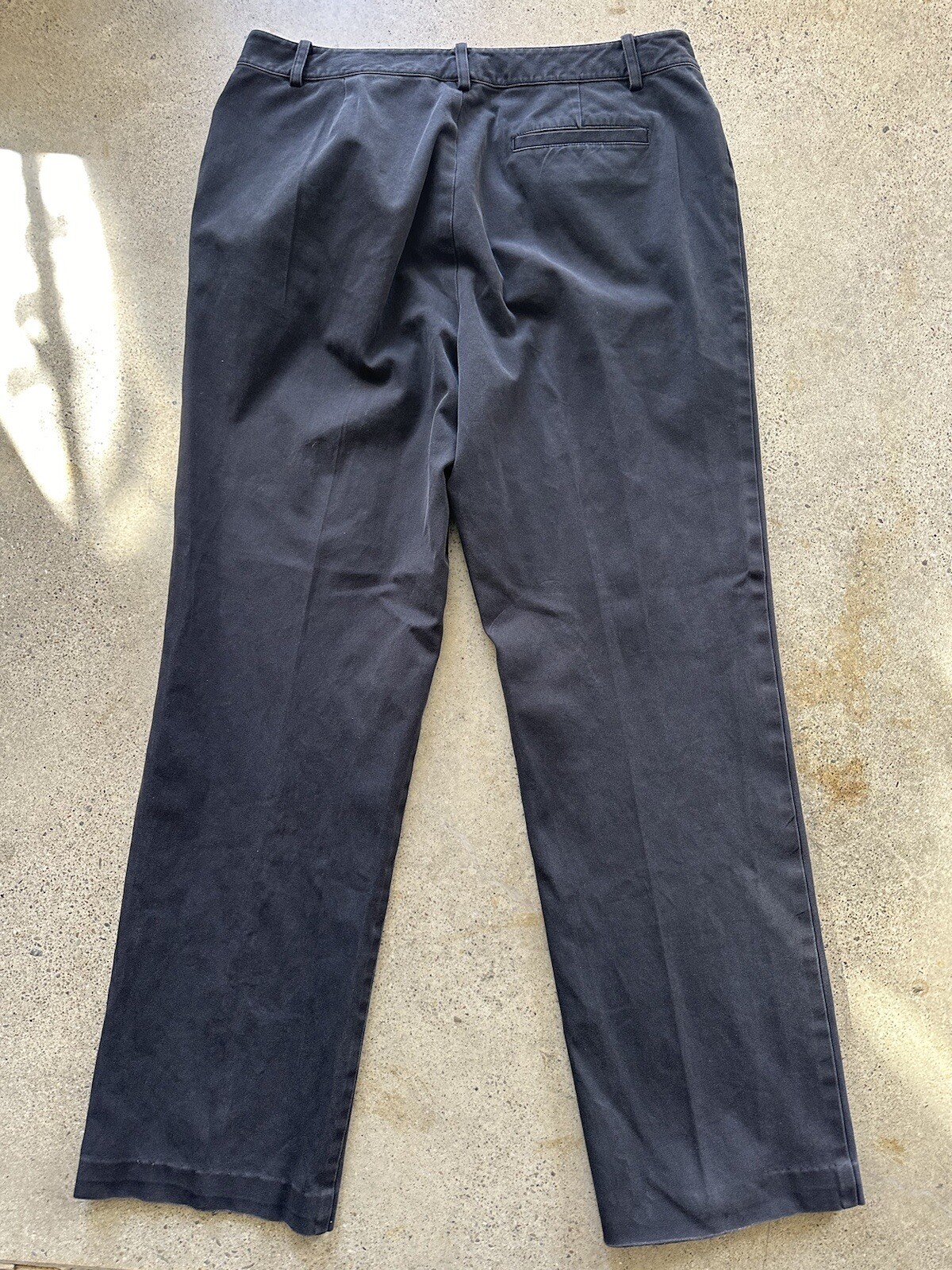 Vintage Polo Ralph Lauren Black Cotton & Elastane Straight Leg Pants Size 10