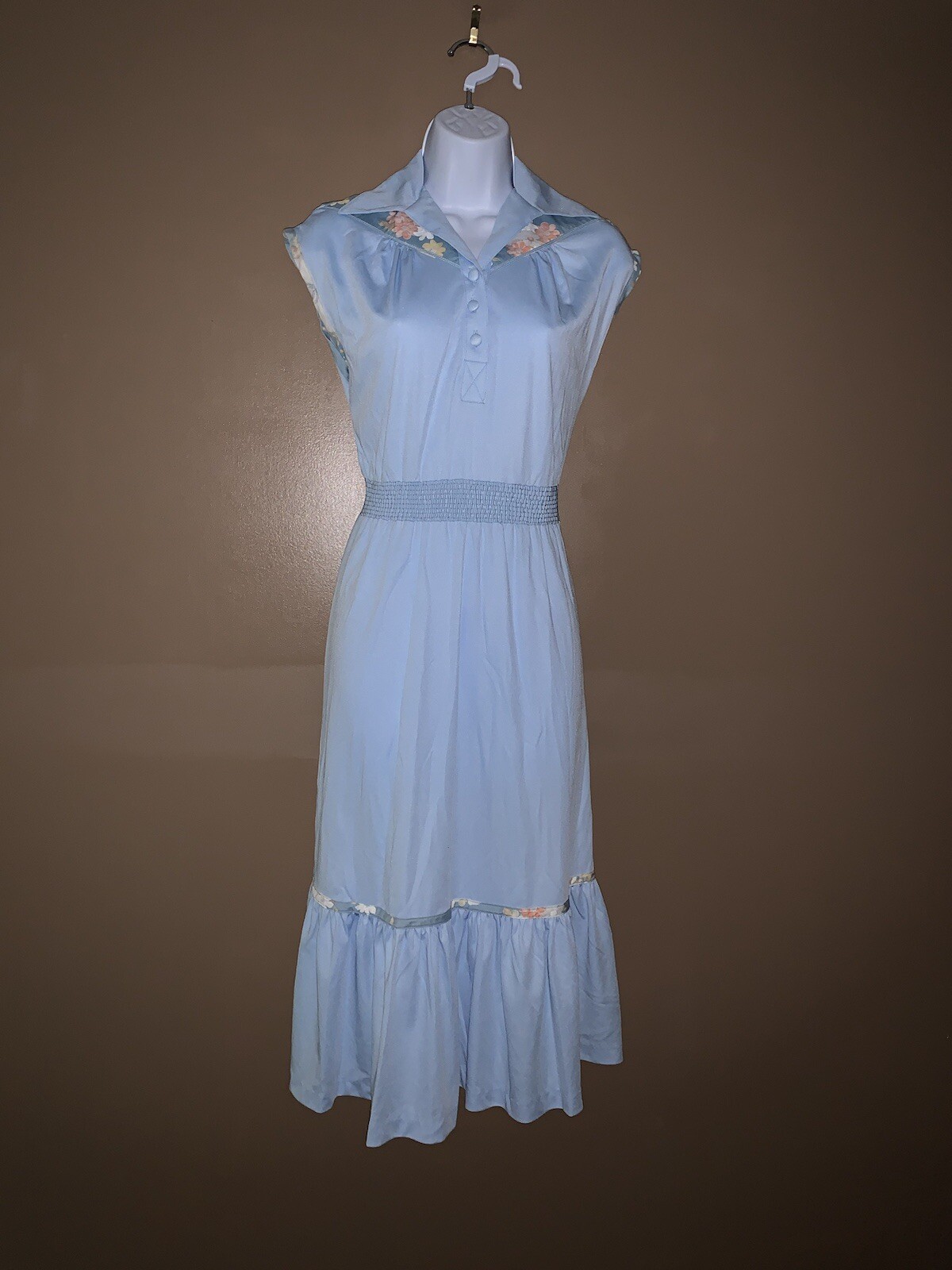 Jody Of California Vintage Dress 70s Retro Size S/M Small Medium