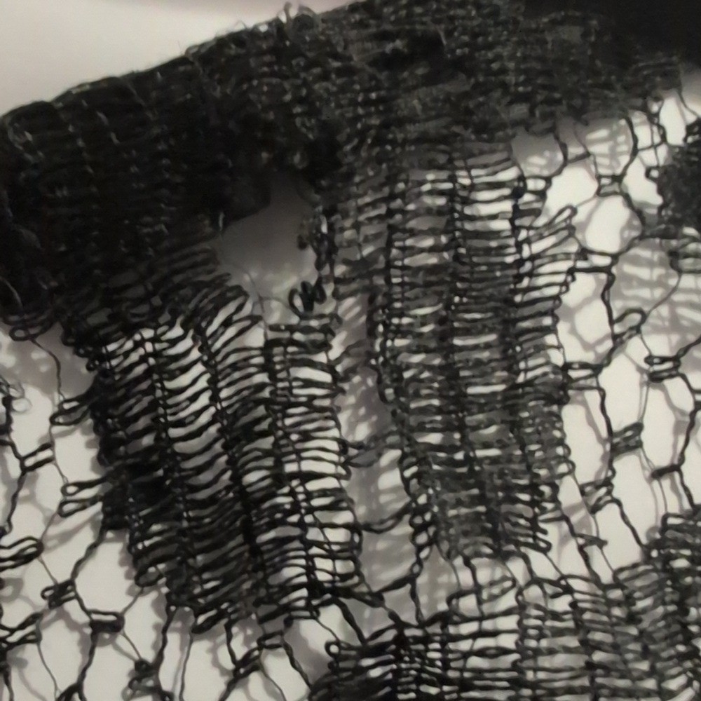 Antique Vintage 1920s Black Floral Lace Pattern Mourning Dress Rare