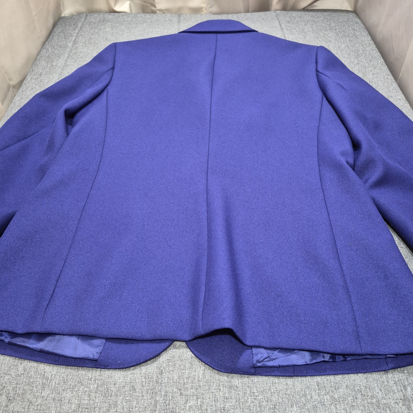 Vintage Haberdashery Women’s Classic Blazer Two Button Jacket Size 12 Purple