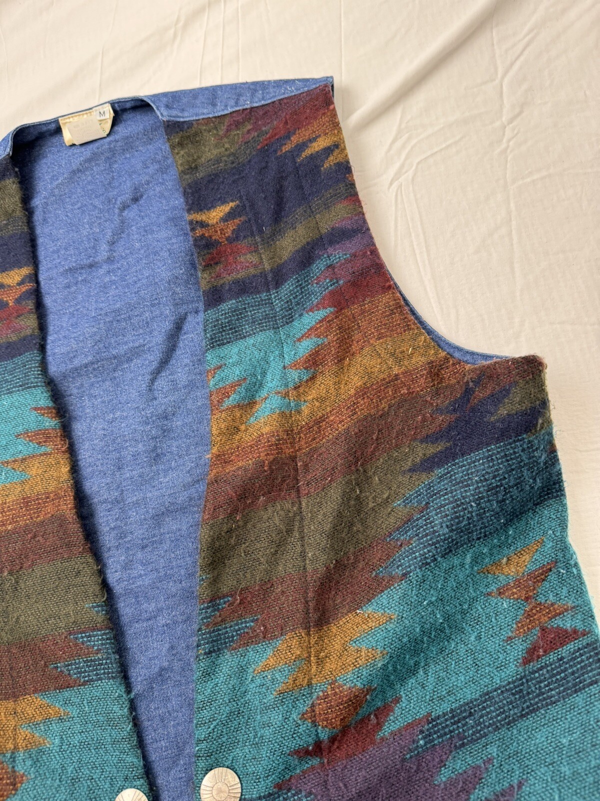 Vintage PK Designs Aztec Women’s Vest Size Medium