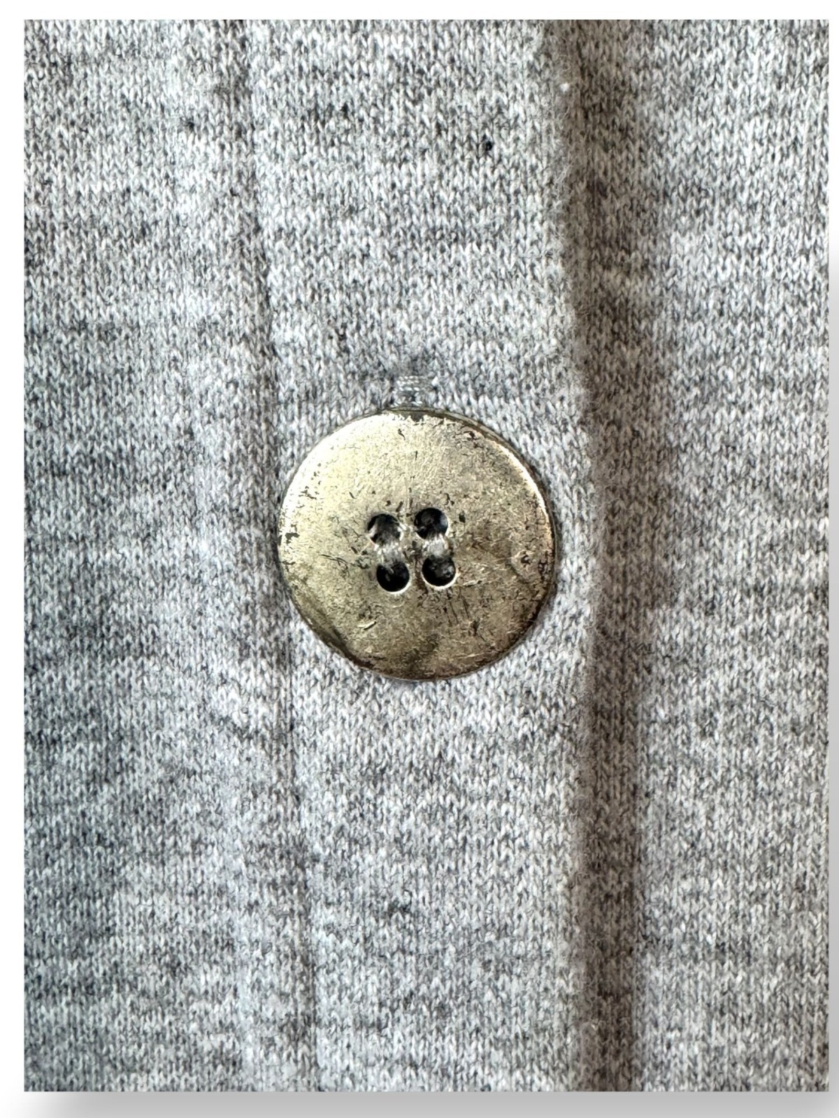Sunbelt Heather Gray Cotton Blend Vintage Button-Up Shirt – XL