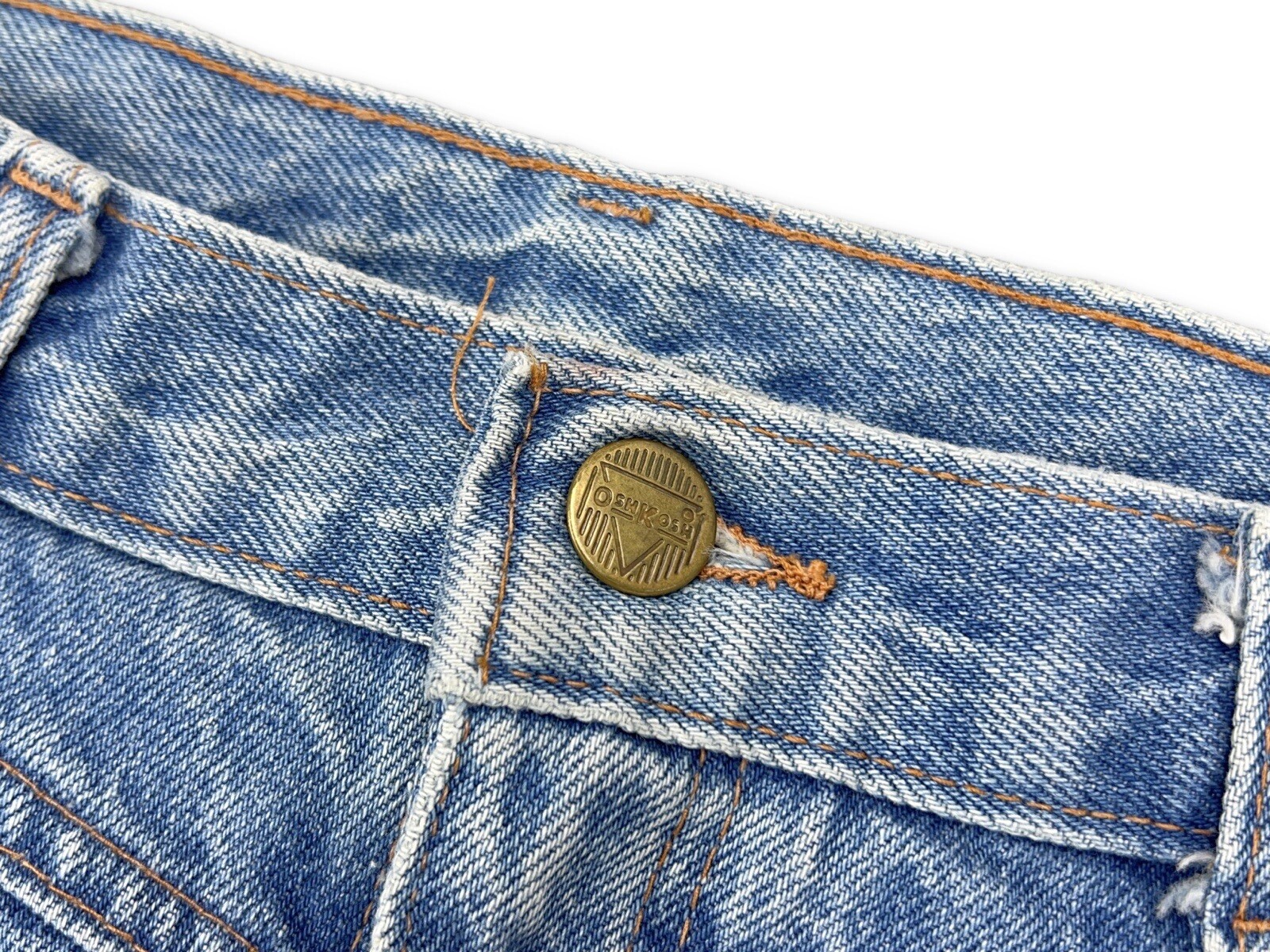 vintage oshkosh high waisted jeans pleated 90s 24×26