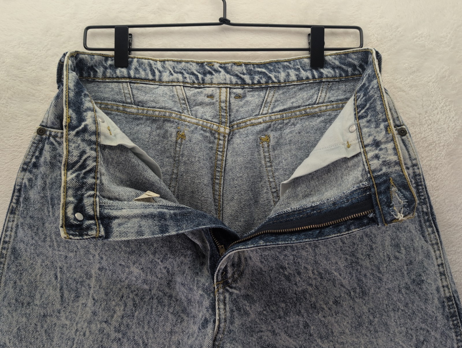 VTG Lee Riders Acid Wash High Waisted Relaxed Fit Tapered Mom Jeans Sz 14 M